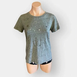 Sol Angeles X Anthropologie Silver Stars XS Gray Tee